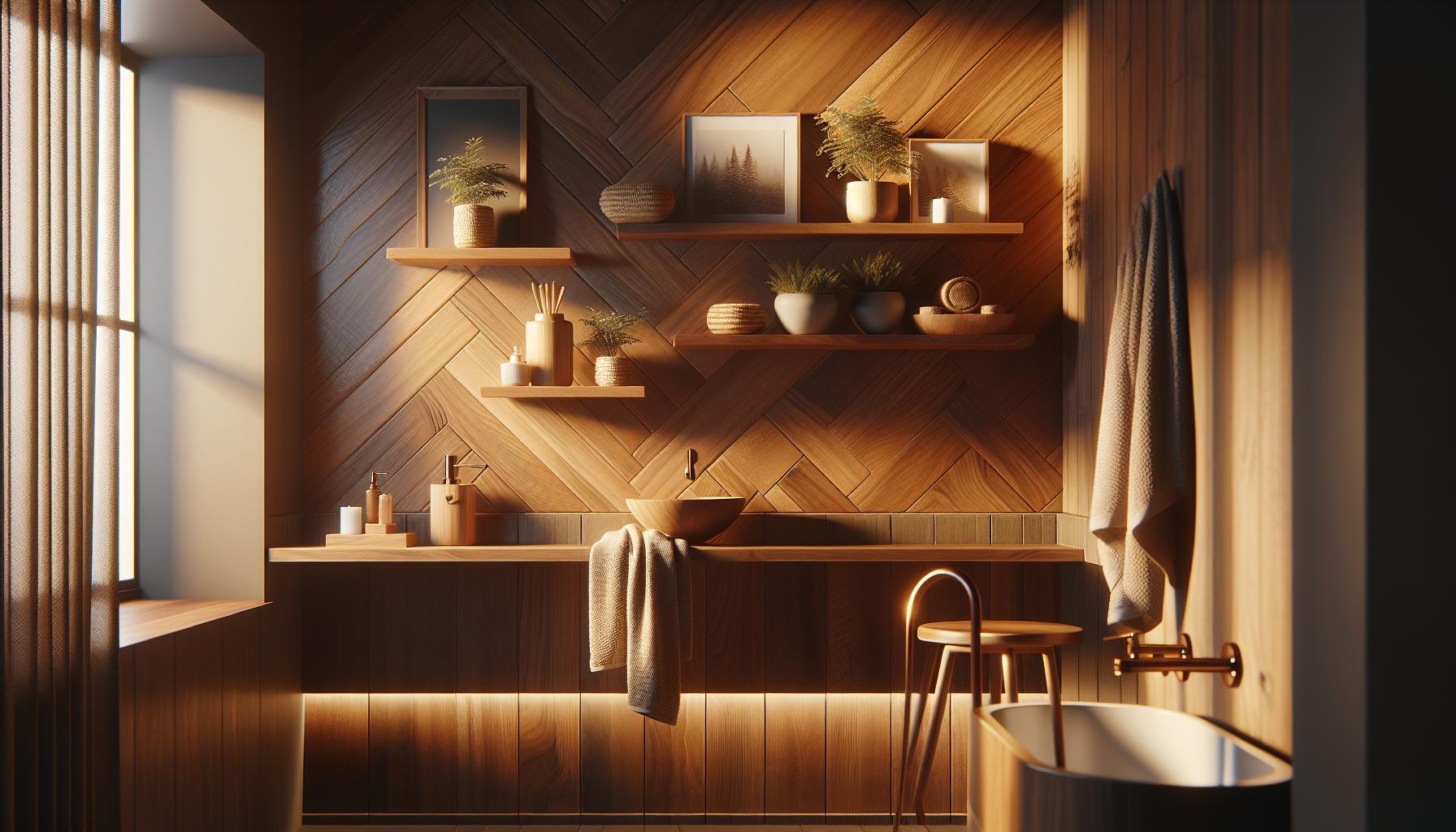 Estantería pared baño: Moderniza tu espacio con diseños prácticos en madera