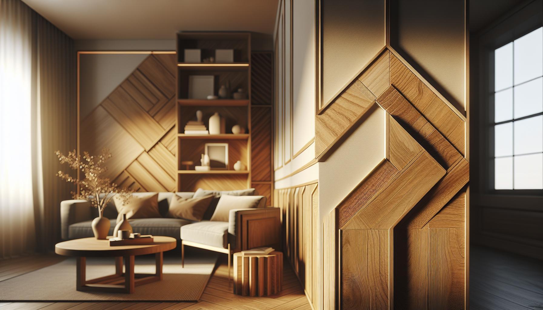 Esquineros de madera modernos para pared: Elegancia en cada rincón