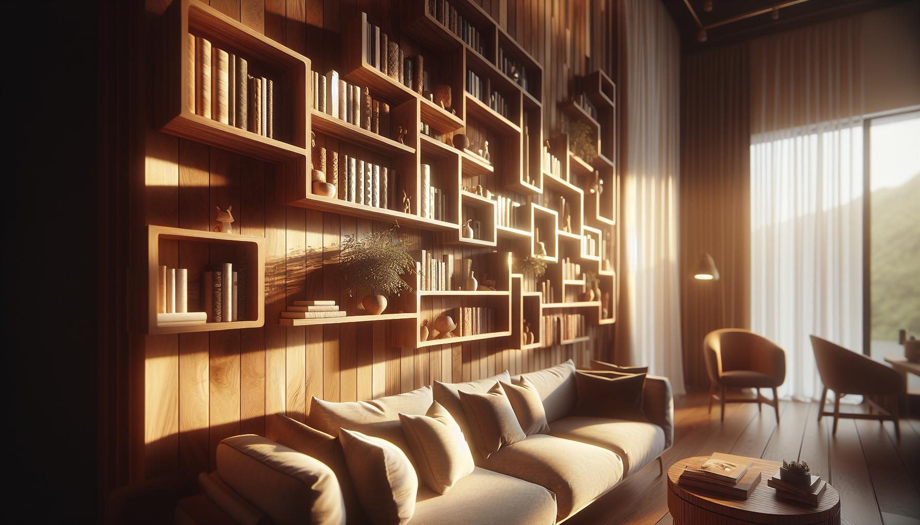 Estantes para libros colgantes: Innovación y diseño en tu biblioteca