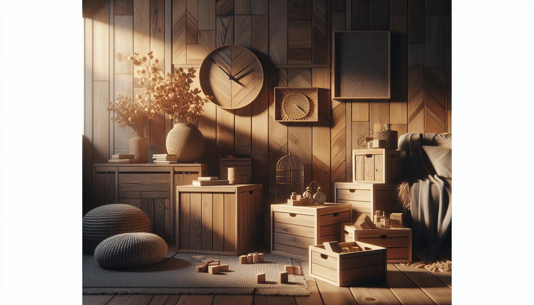 2. ideas Creativas para Decorar con Cajas de ⁣Madera en Cada Rincón