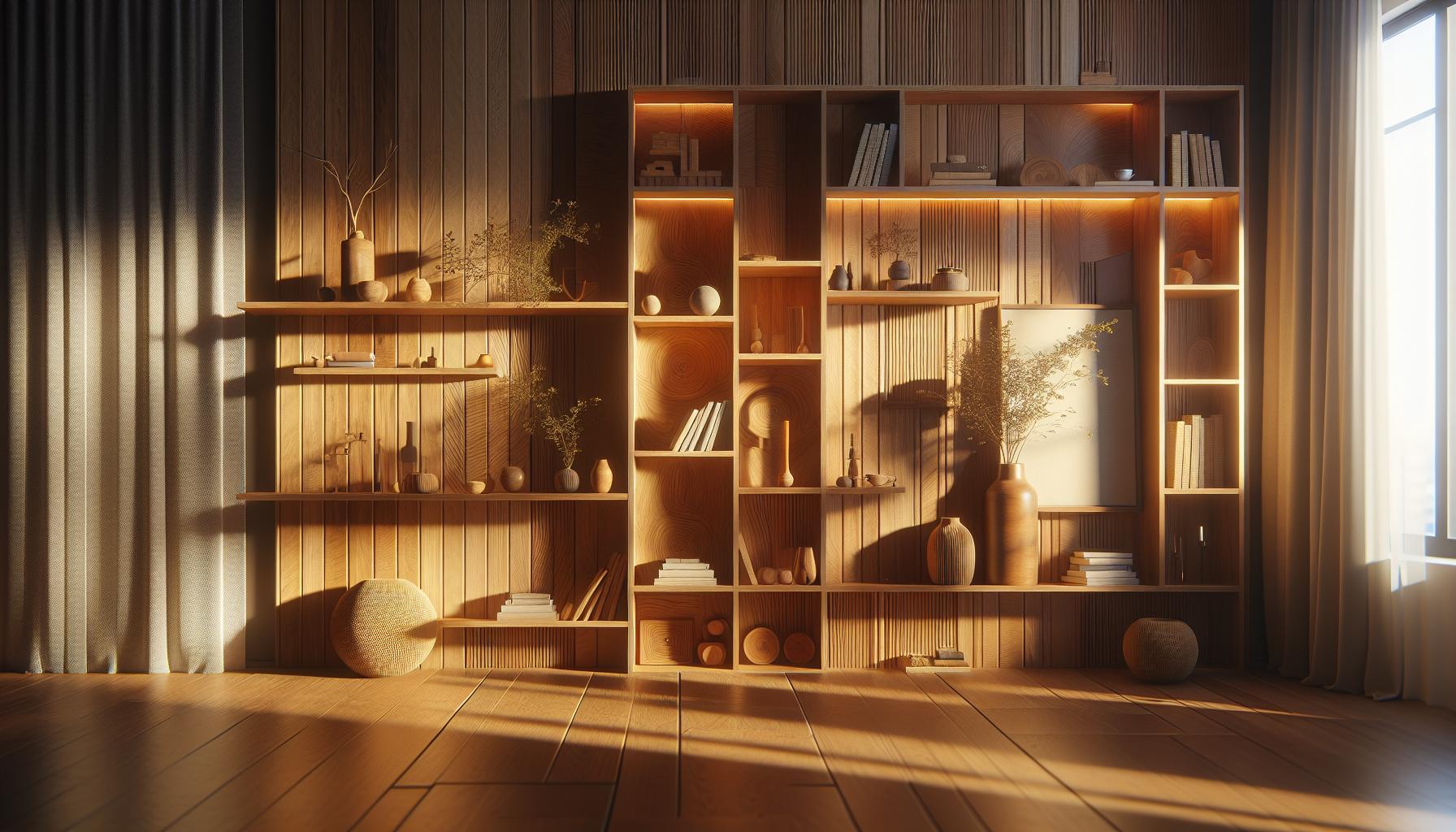 2.‍ Estilos de ⁣estantes​ que aportan calidez a⁤ tu habitación