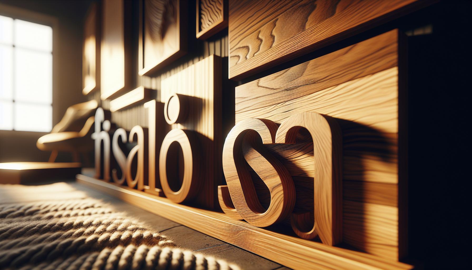 3. Colocación Estratégica: Dónde y Cómo Usar Letras de Madera en Tu ‌Hogar