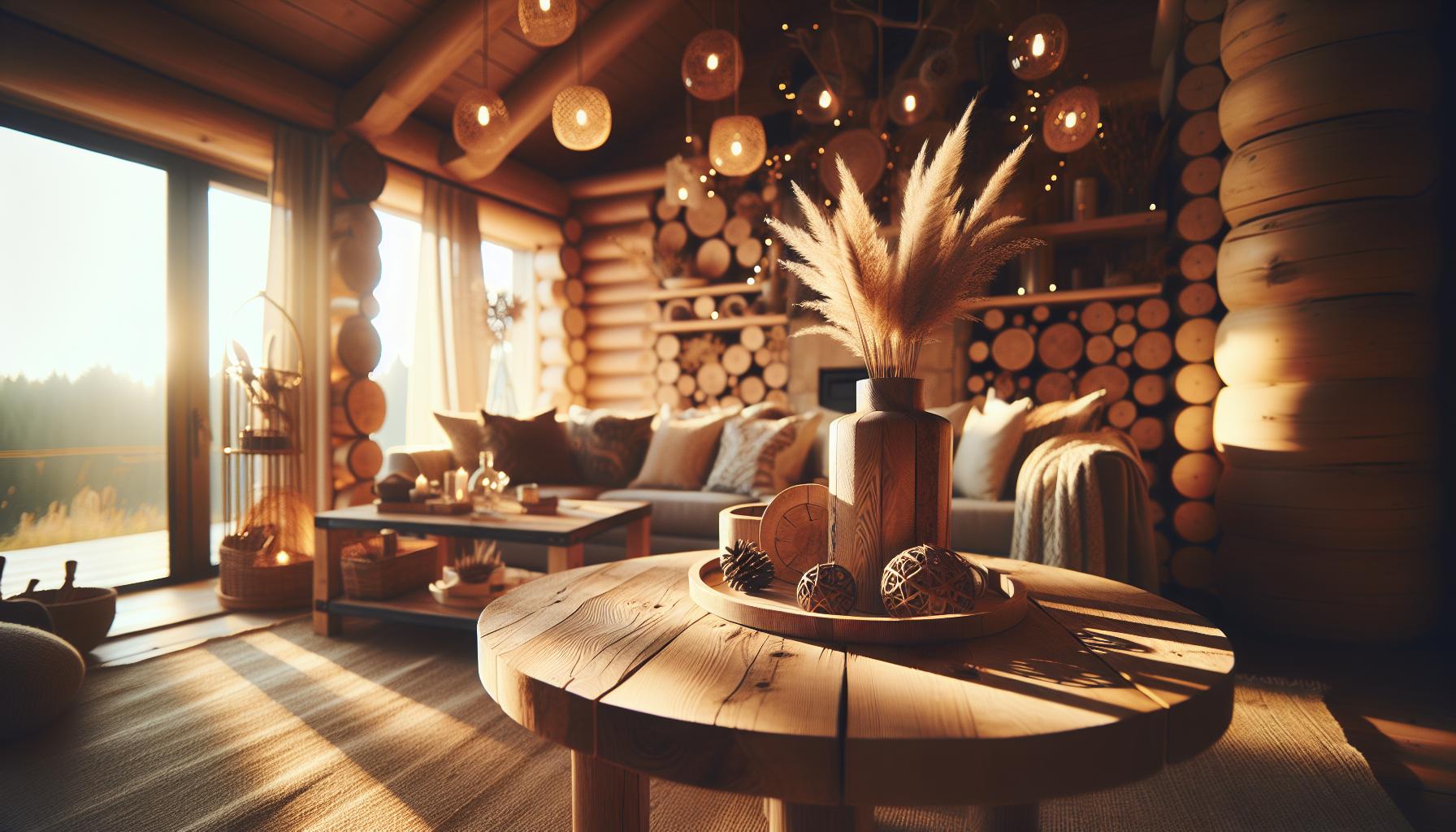 Ideas creativas para integrar adornos de madera en tu decoración