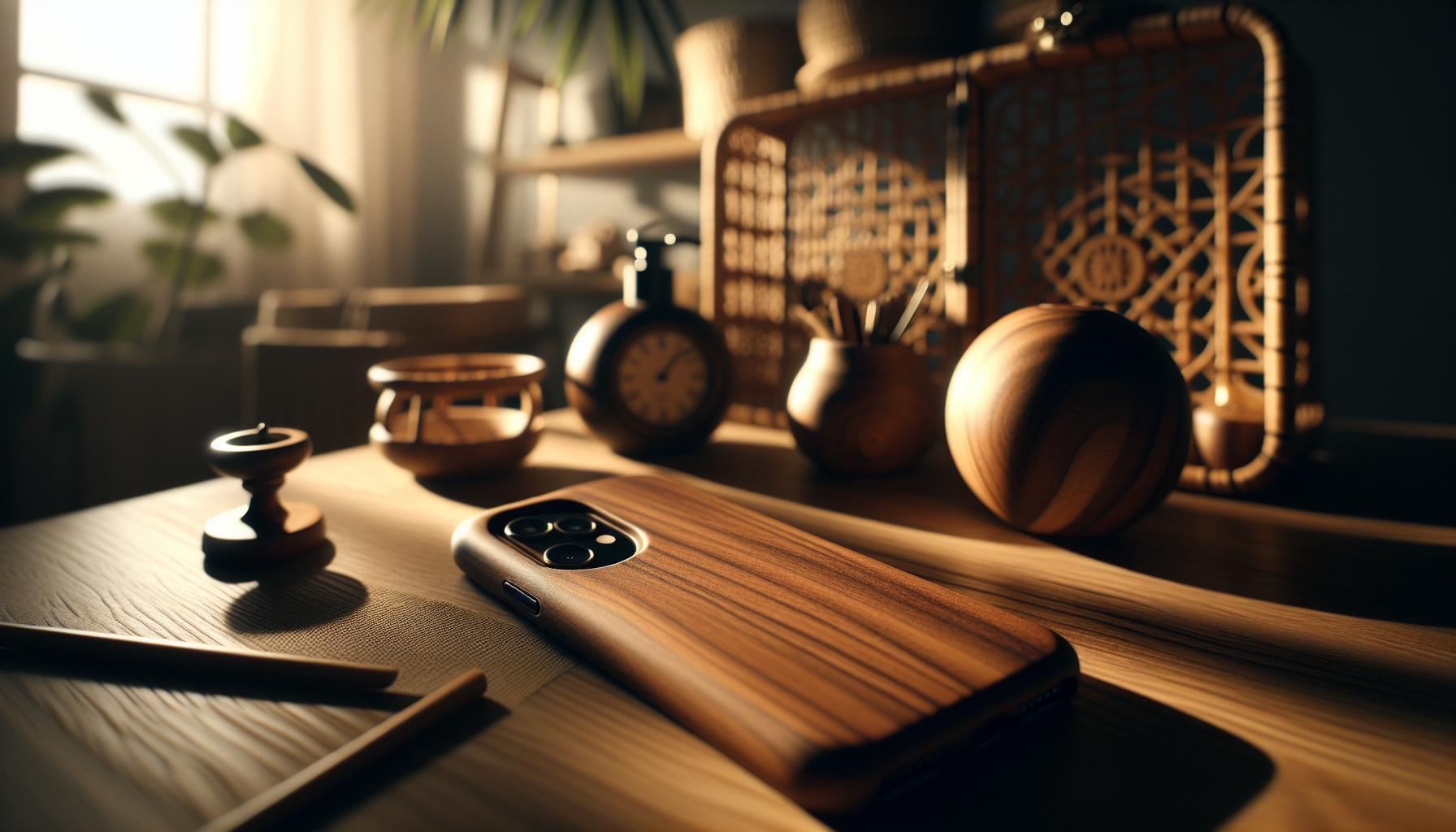 1.La belleza de la combinación: ¿Por qué elegir madera para tu funda de celular?